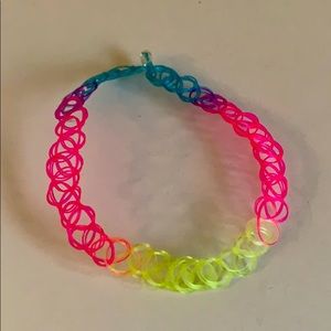 NEW 90s elastic tattoo choker